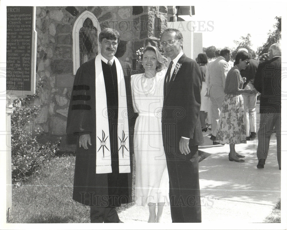 1986 Press Photo WDIV TV Detroit Amy McCombs Marriage - Historic Images