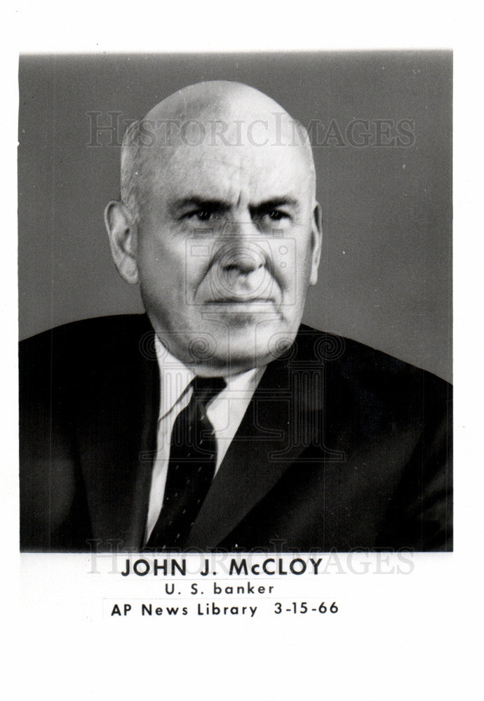 1966 Press Photo John J. McCloy US banker - Historic Images