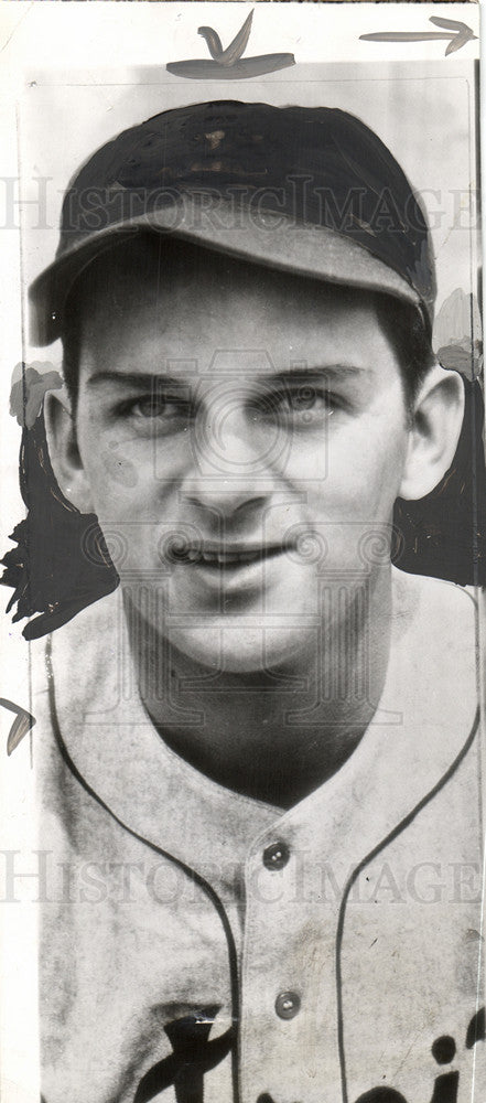 1949 Press Photo Barney McCosky MLB Detroit Tigers - Historic Images