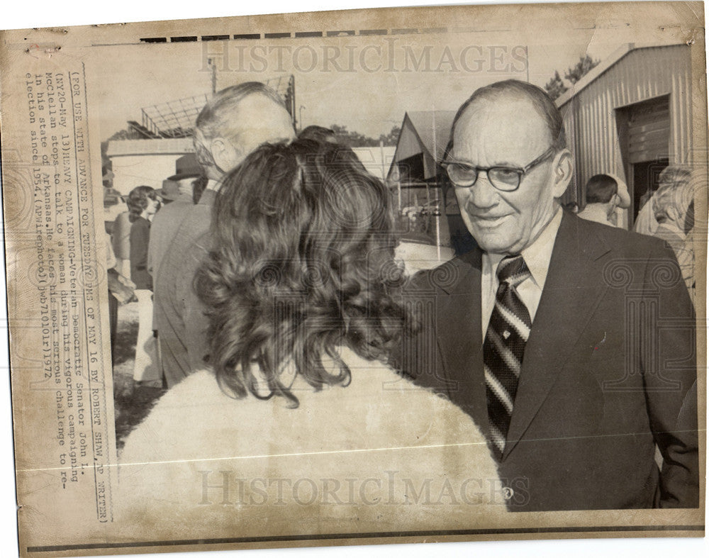 1972 Press Photo John L McClellan - Historic Images