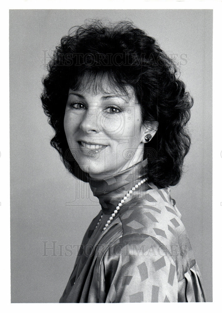 1990 Press Photo Nancy McCauley news reporter WJBK - Historic Images