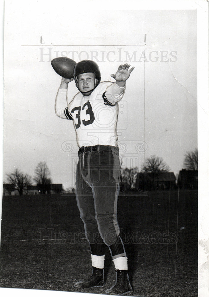 1950 Press Photo Andy Mac Donald Michigan College - Historic Images