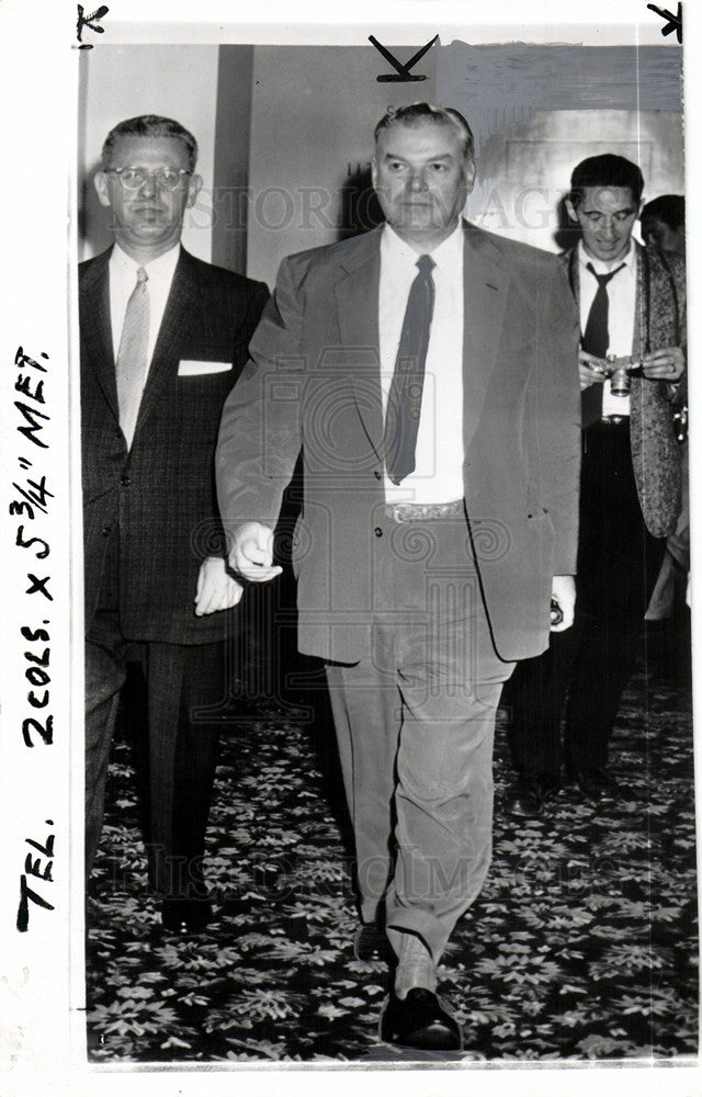 1955 Press Photo David J. McDonald President - Historic Images