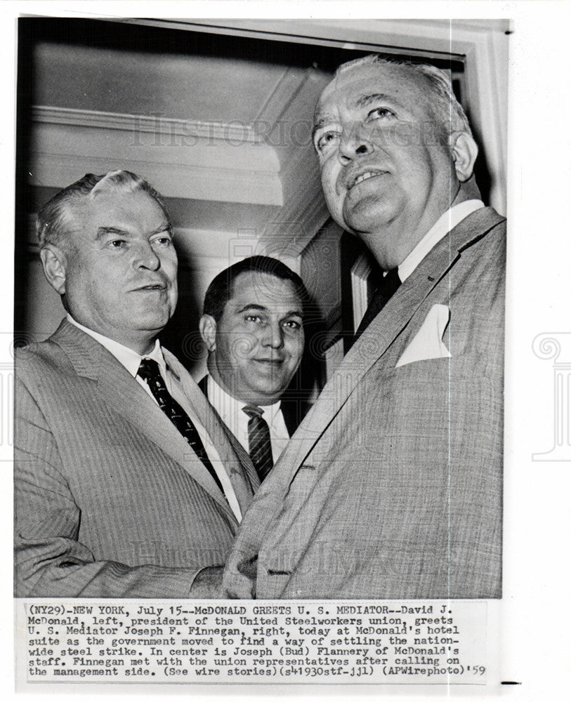 1959 Press Photo McDonald, Joseph F. Finnegan - Historic Images