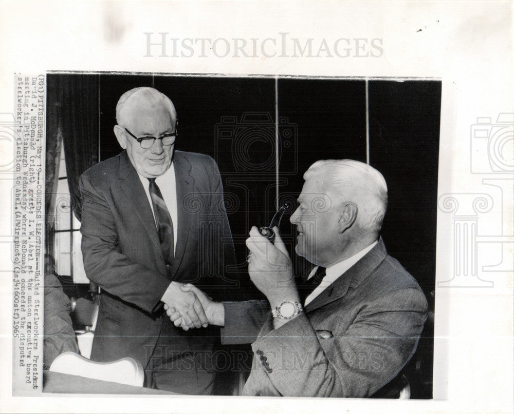 1965 Press Photo David J McDonald concedes - Historic Images