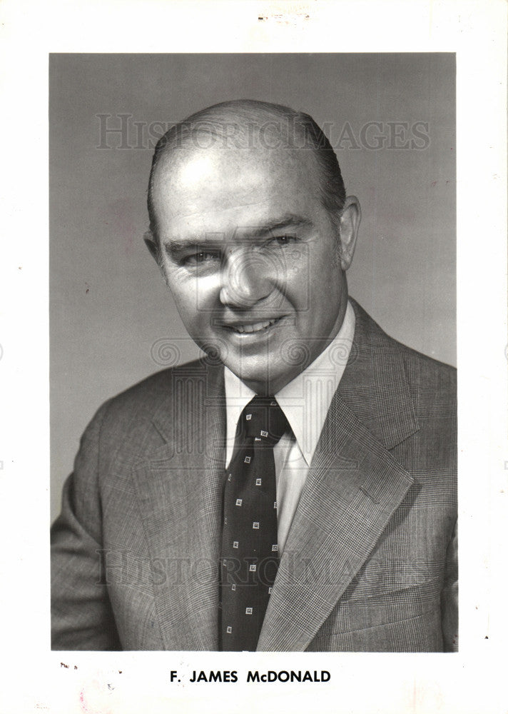 1980 Press Photo James McDonald General Motors engineer - Historic Images