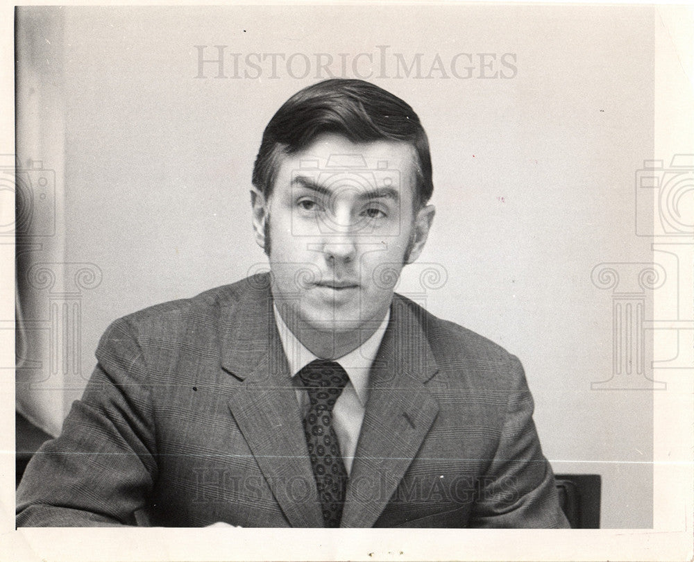 1971 Press Photo Patrick A McDonald President - Historic Images