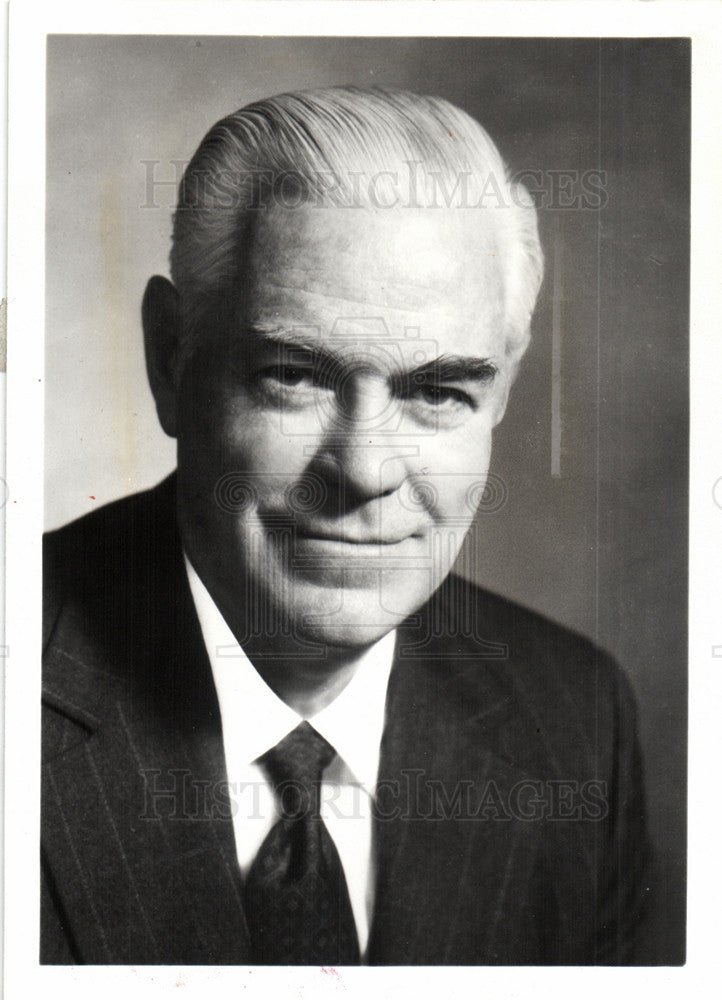 1987 Press Photo RAY W. MACDONALD Burroughs Corporation - Historic Images