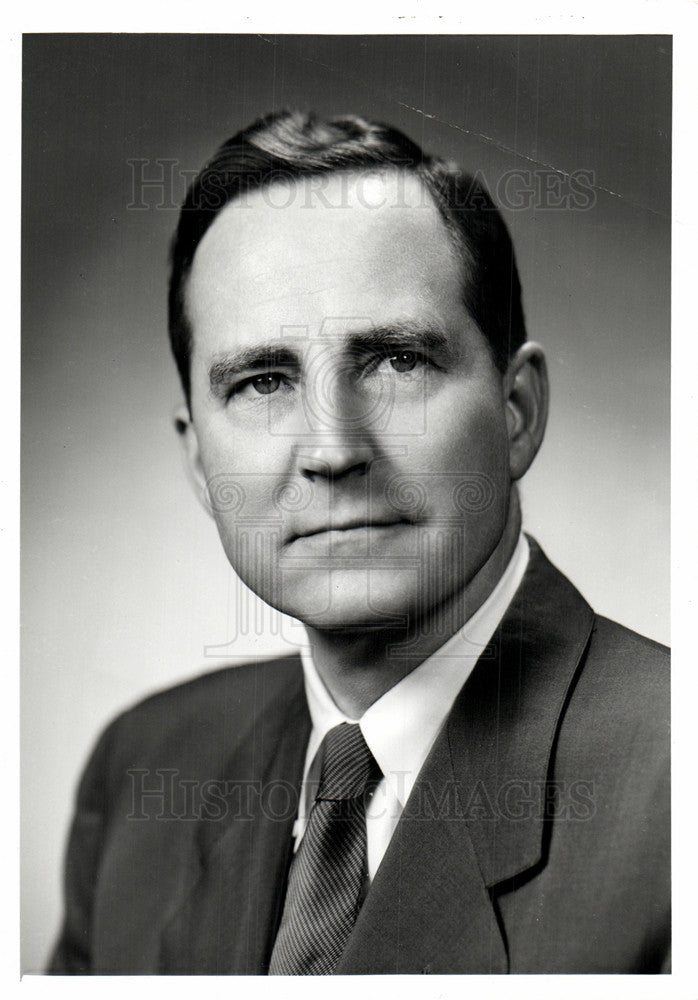 1961 Press Photo Man president convention Michigan - Historic Images