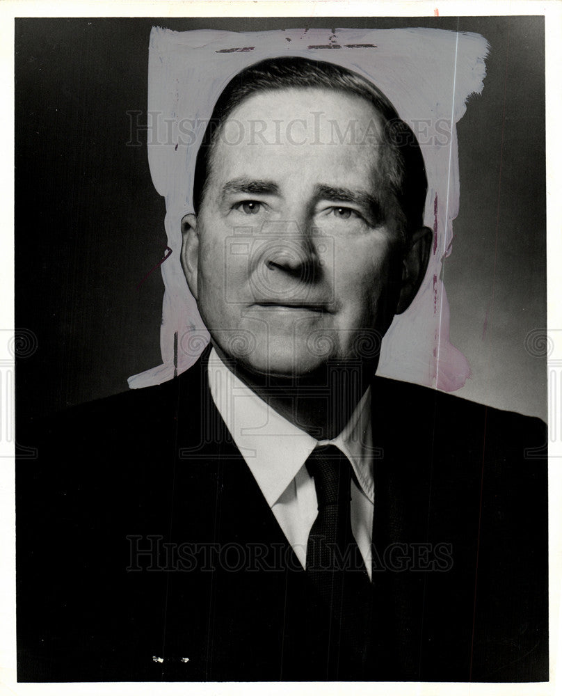 1971 Press Photo Ralph T. McElvenny The President - Historic Images