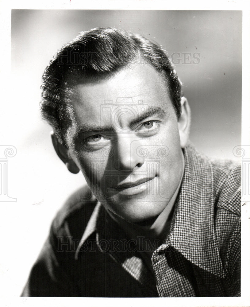 1957 Press Photo Actor John Ireland Movie Screen - Historic Images