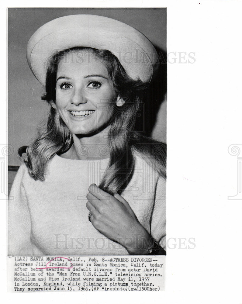 1967 Press Photo Jill Ireland Santa Monica Divorce - Historic Images