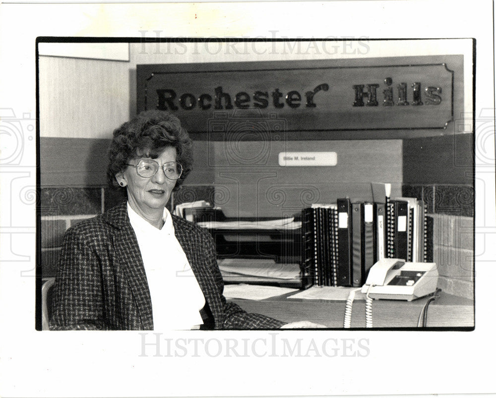 1987 Press Photo Billie Ireland Rochester Hills - Historic Images