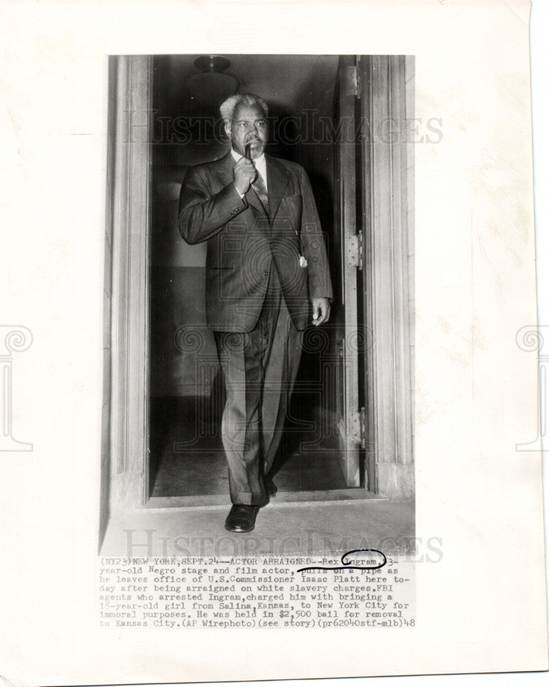 1948 Press Photo Rex Ingram Negro Stage and Film Actor - Historic Images