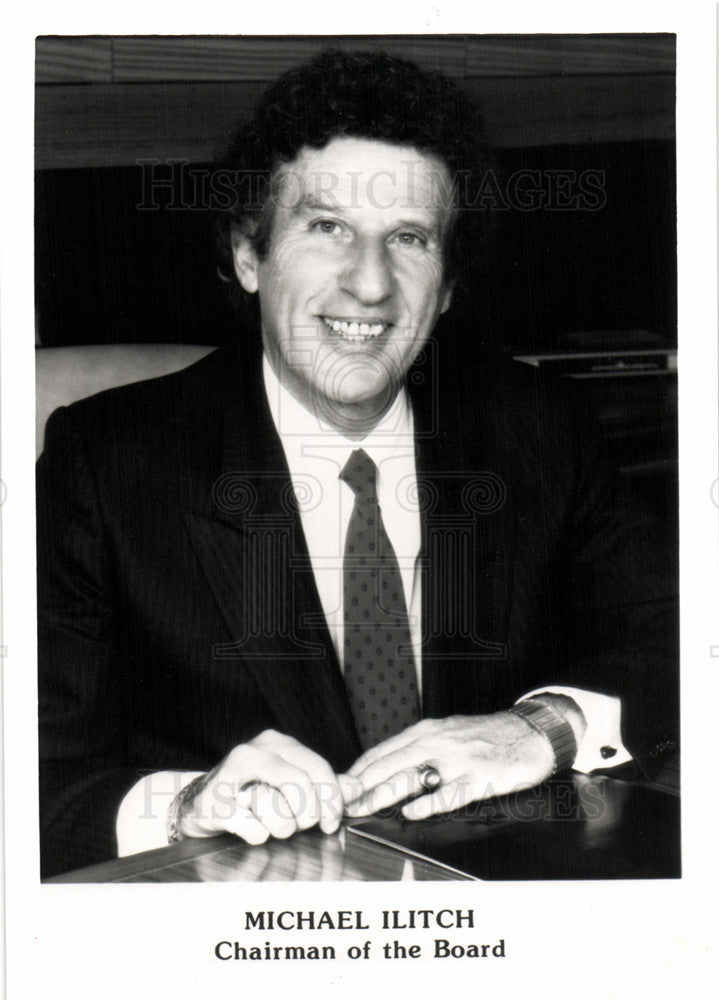 1991 Press Photo Michael Ilitch Red Wings Tigers - Historic Images