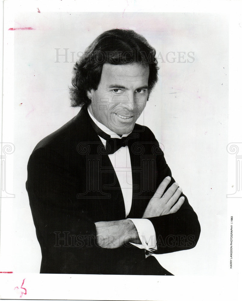 1986 Press Photo julio iglesias singer performer - Historic Images