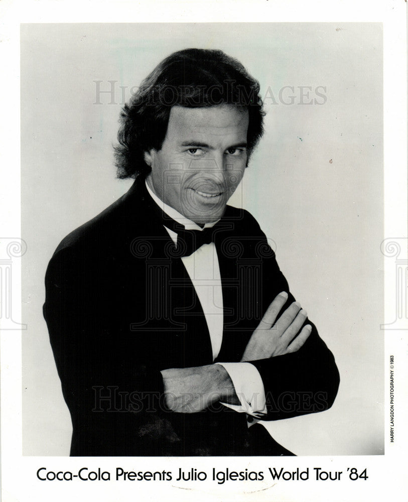 1984 Press Photo Julio Iglesias singer song writer - Historic Images