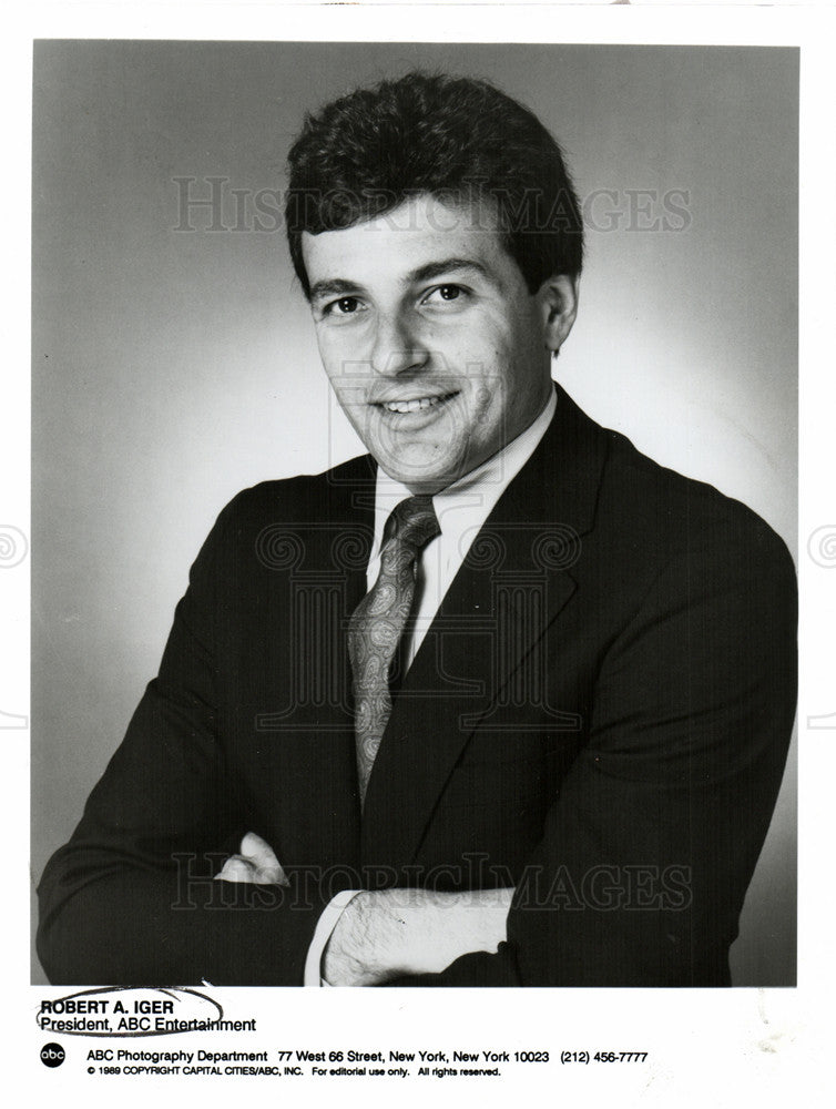 1990 Press Photo Robert A. Iger Walt Disney Comp CEO - Historic Images
