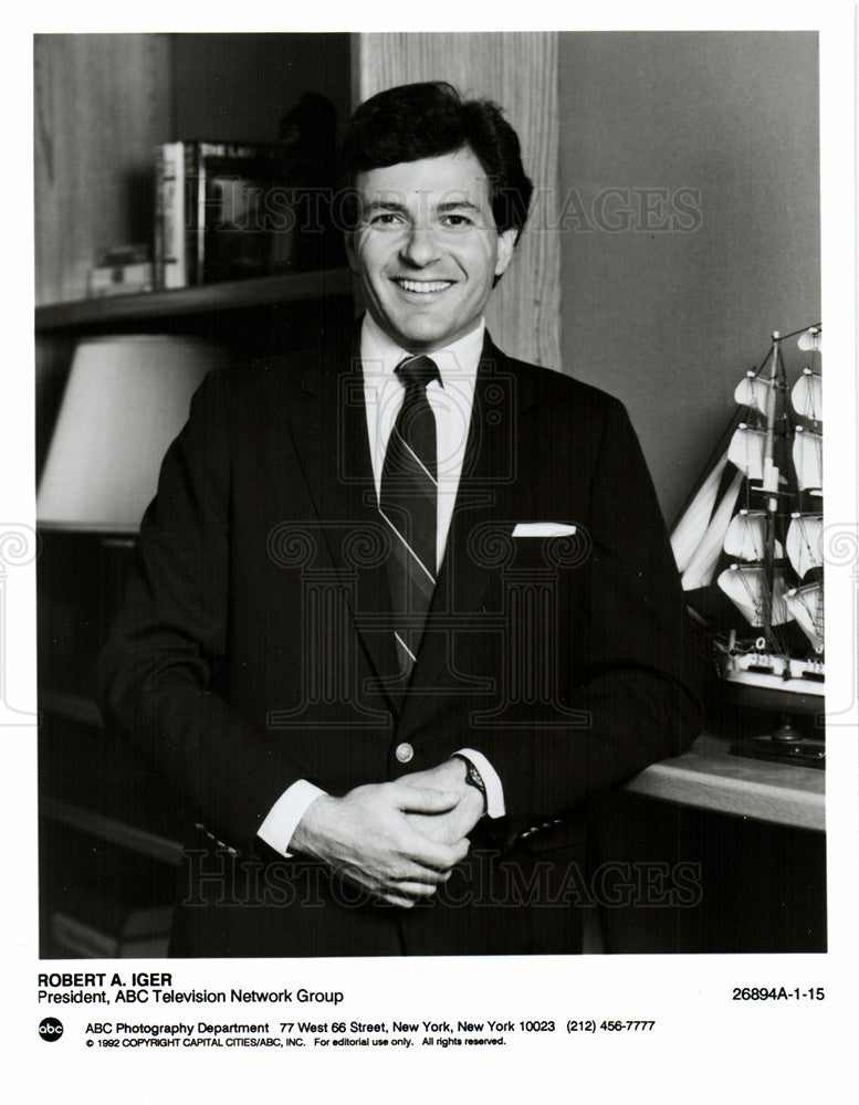 1993 Press Photo Robert Iger, ABC Television Network - Historic Images