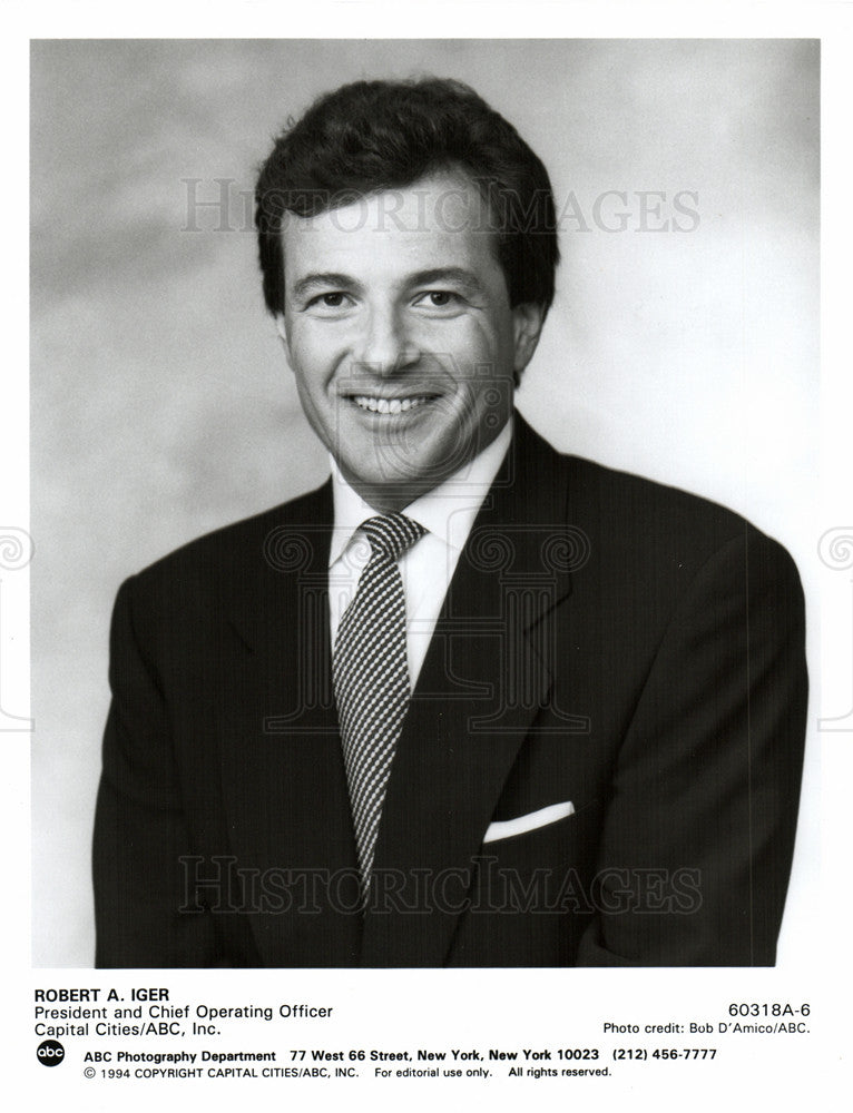 1994 Press Photo Robert Iger ABC - Historic Images