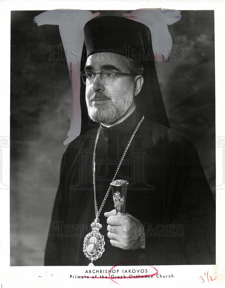 1976Press Photo Archbishop Iakovos Greek Orthodox - Historic Images