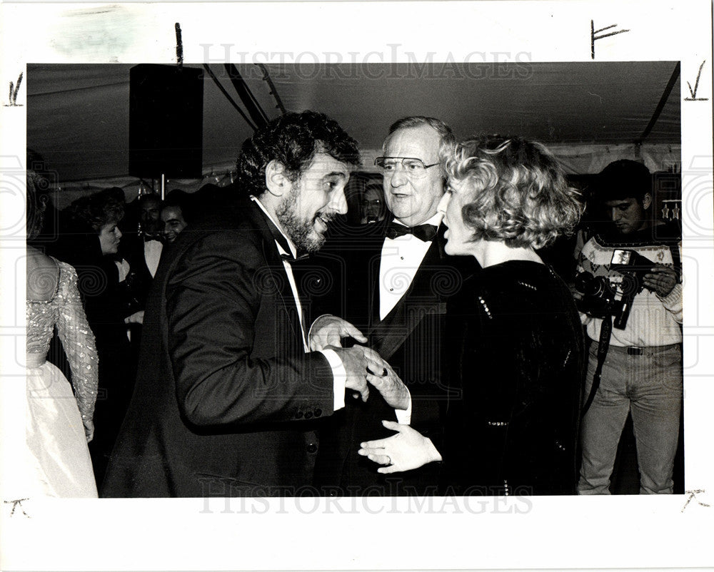 1986 Press Photo Placido Domingo Spanish tenor - Historic Images