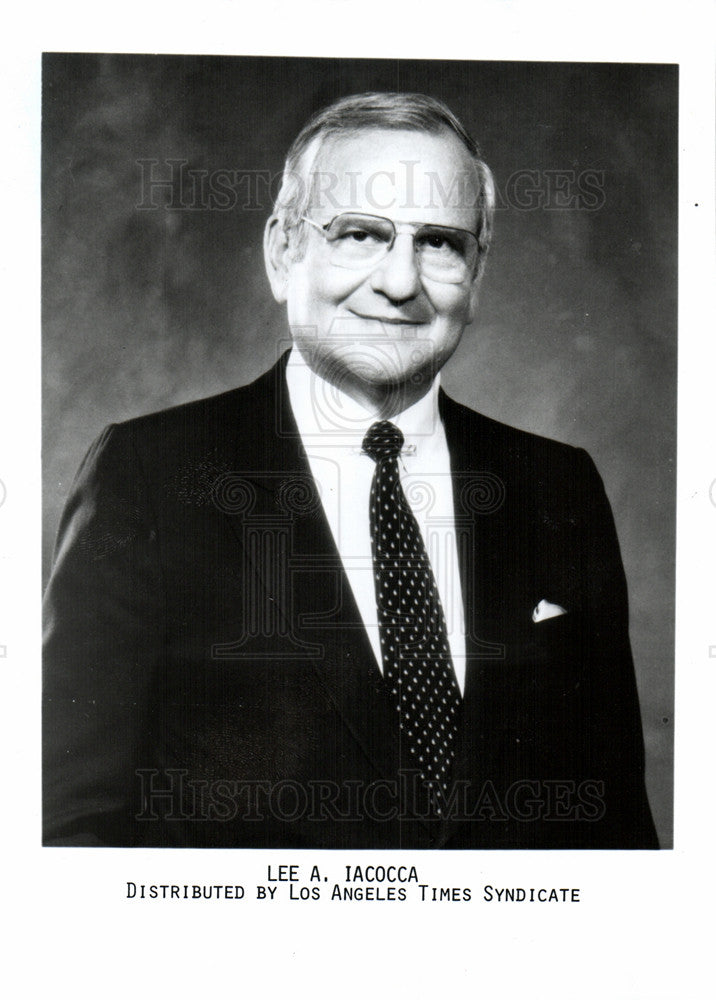 1988 Press Photo Chrysler&#39;s Lee Iacocca not No.1 Earner - Historic Images
