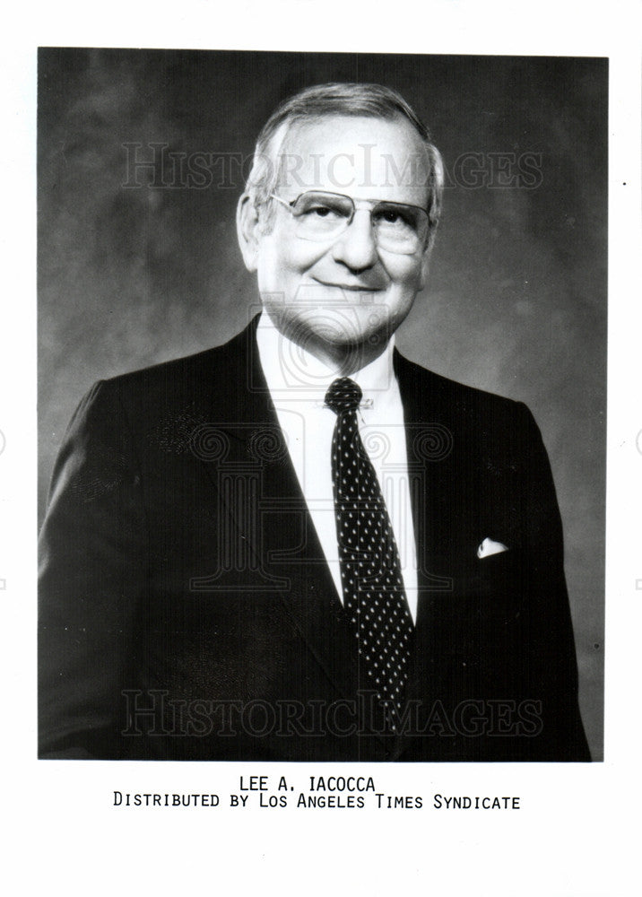 1988 Press Photo Chrysler's Lee Iacocca not No.1 Earner - Historic Images