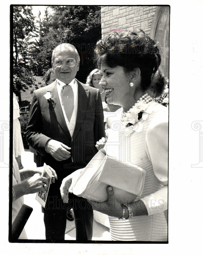 1987 Press Photo Lee lacocca  Peggy lacocca divorced - Historic Images