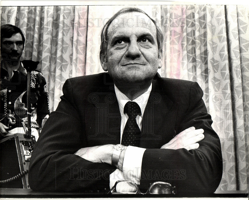 1979 Press Photo Lee Iacocca Chrysler Corporation CEO - Historic Images