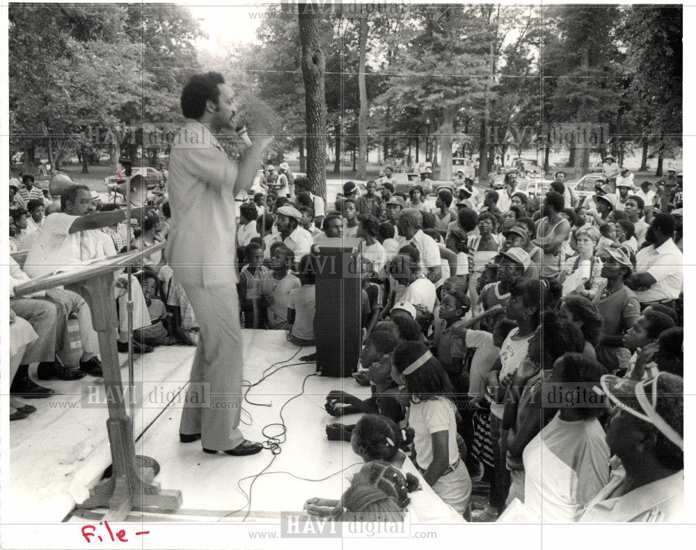 1983 Press Photo Jesse Jackson American civil rights - Historic Images