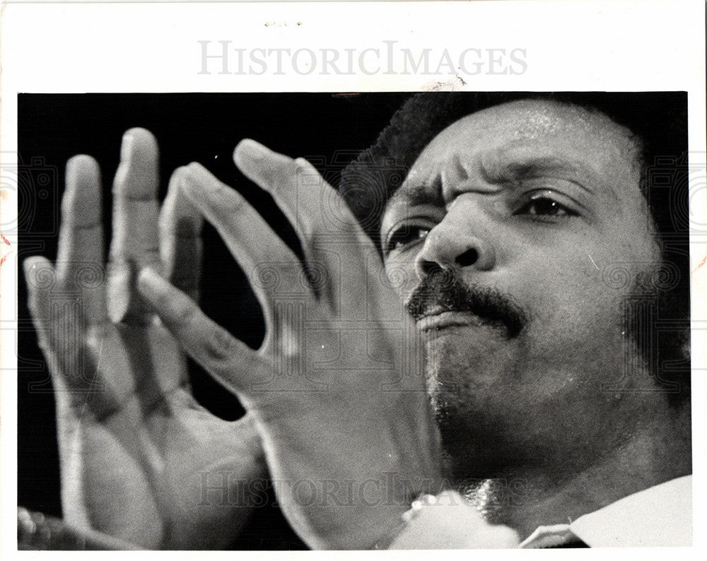 1976 Press Photo Jesse Jackson Rainbow Push senator - Historic Images