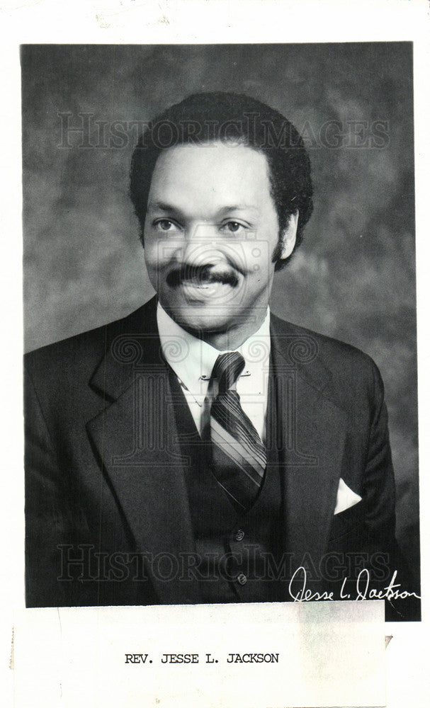 1986 Press Photo Jesse L Jackson Activist Minister - Historic Images