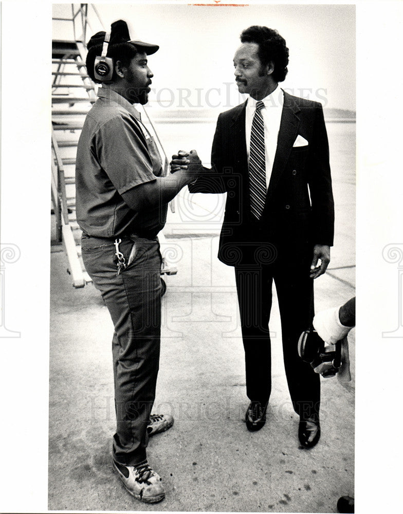1983 Press Photo Jesse Jackson civil rights activist - Historic Images