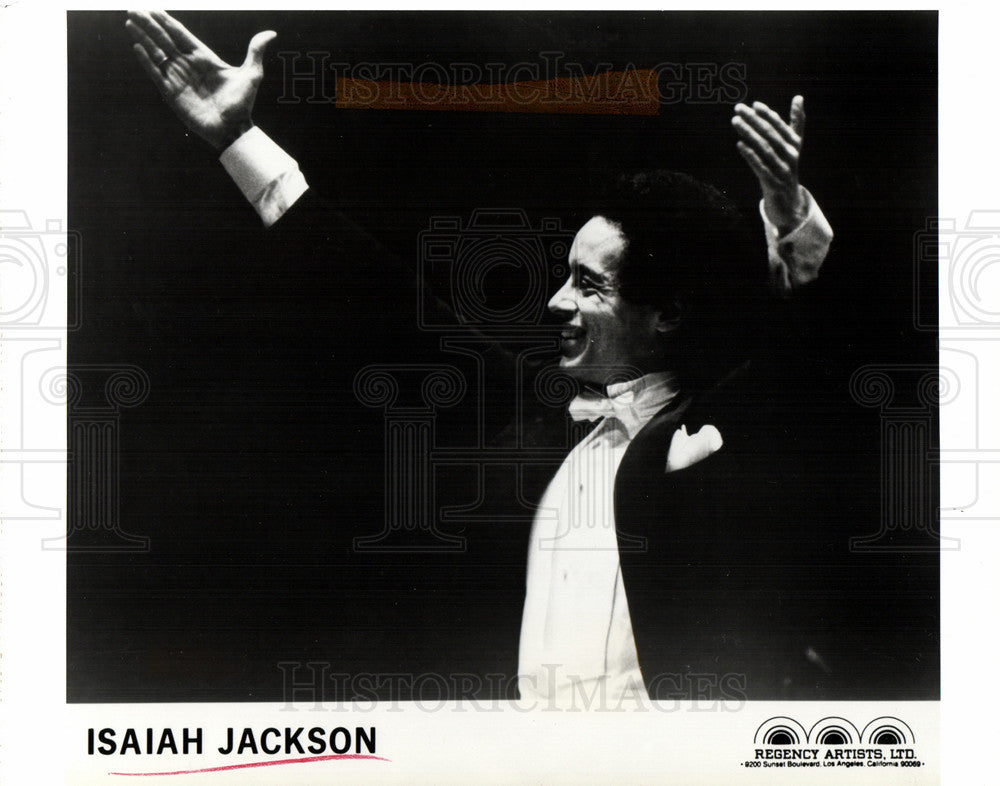 1984 Press Photo Isaiah Allen Jackson conductor - Historic Images