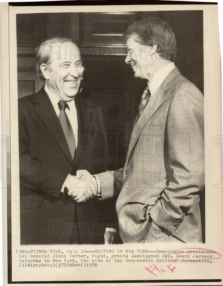1976 Press Photo Jimmy Carte MEETING IN NEW YORK - Historic Images