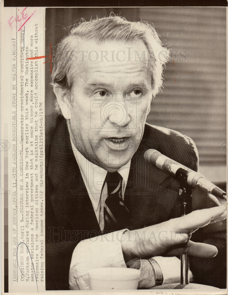 1976 Press Photo Henry M.Jackson-Democratic Senator - Historic Images