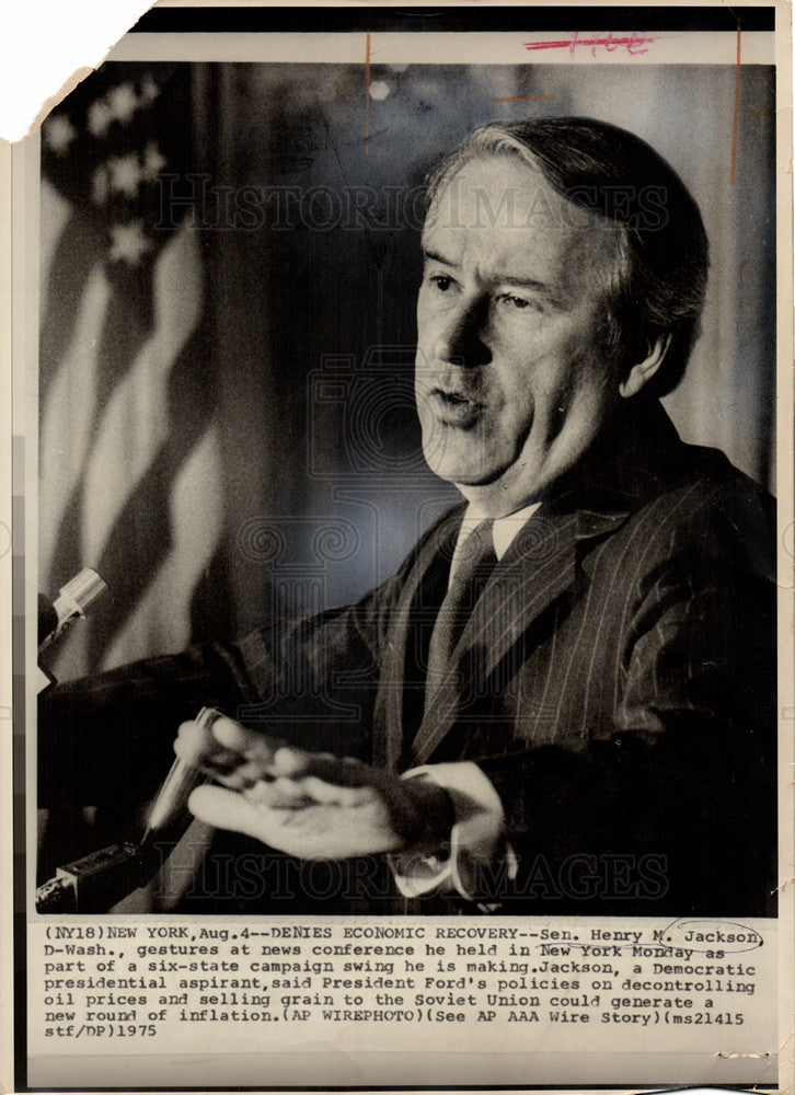 1975 Press Photo henry jackson president ford ussr - Historic Images