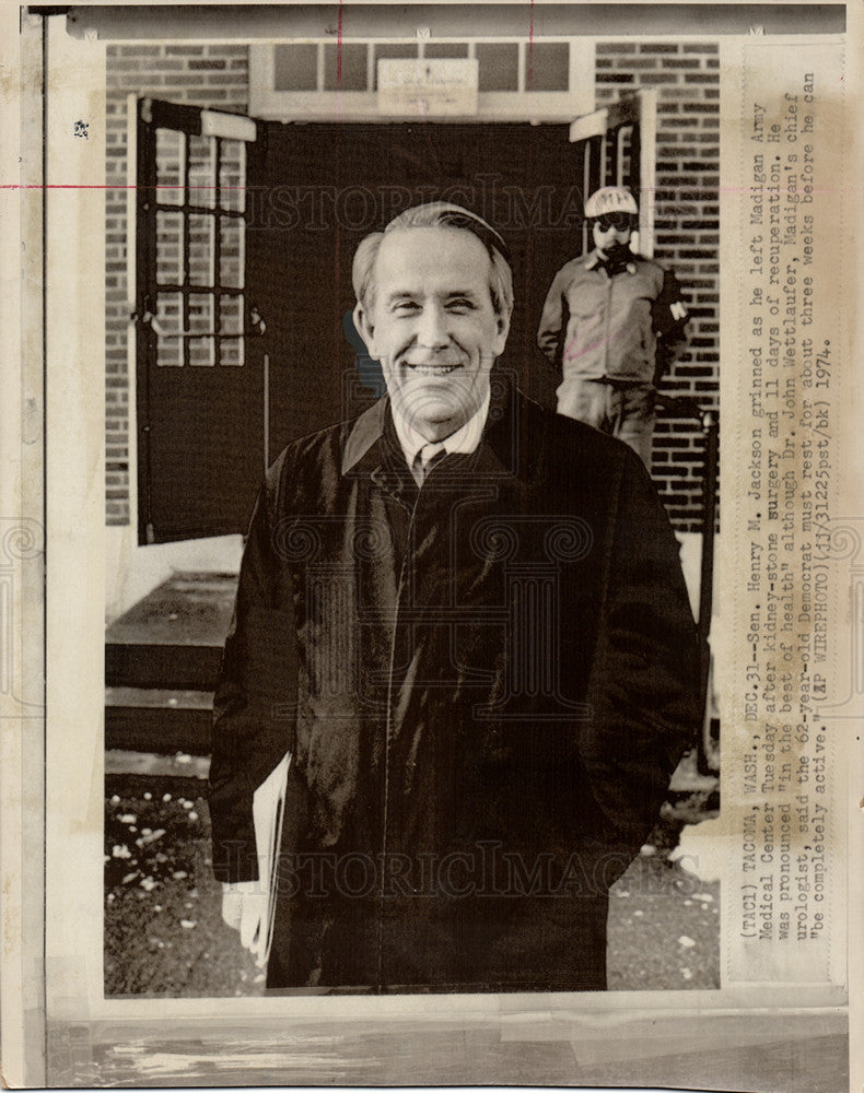 1975 Press Photo Henry Martin Scoop Jackson us senator - Historic Images