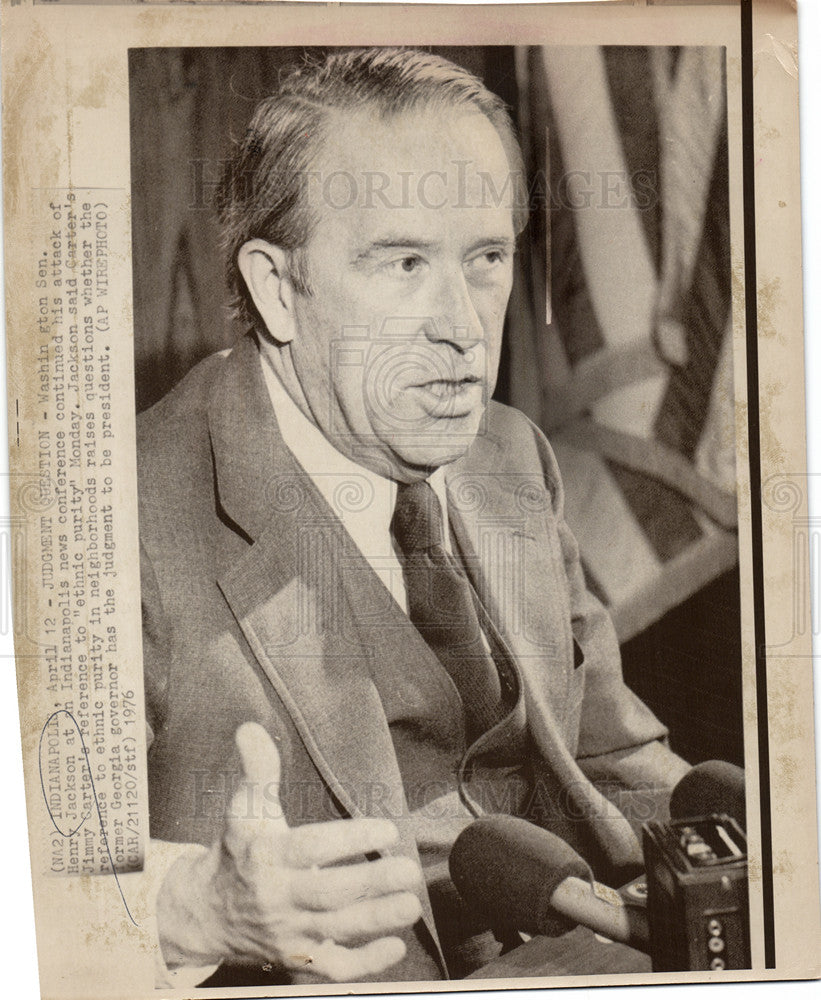 1976 Press Photo Henry Jackson Senator - Historic Images