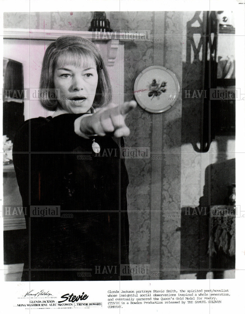 1987 Press Photo Glenda Jackson Stevie Smith poet - Historic Images