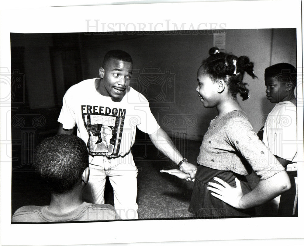 1992 Press Photo Jelani Jaberi Malcolm X summer program - Historic Images