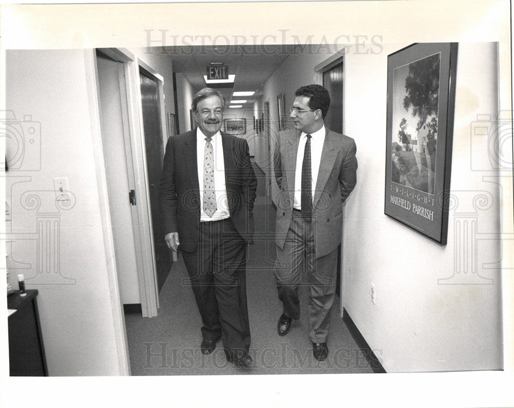 1990 Press Photo Abdeen Jabara Khalid Saffouri - Historic Images