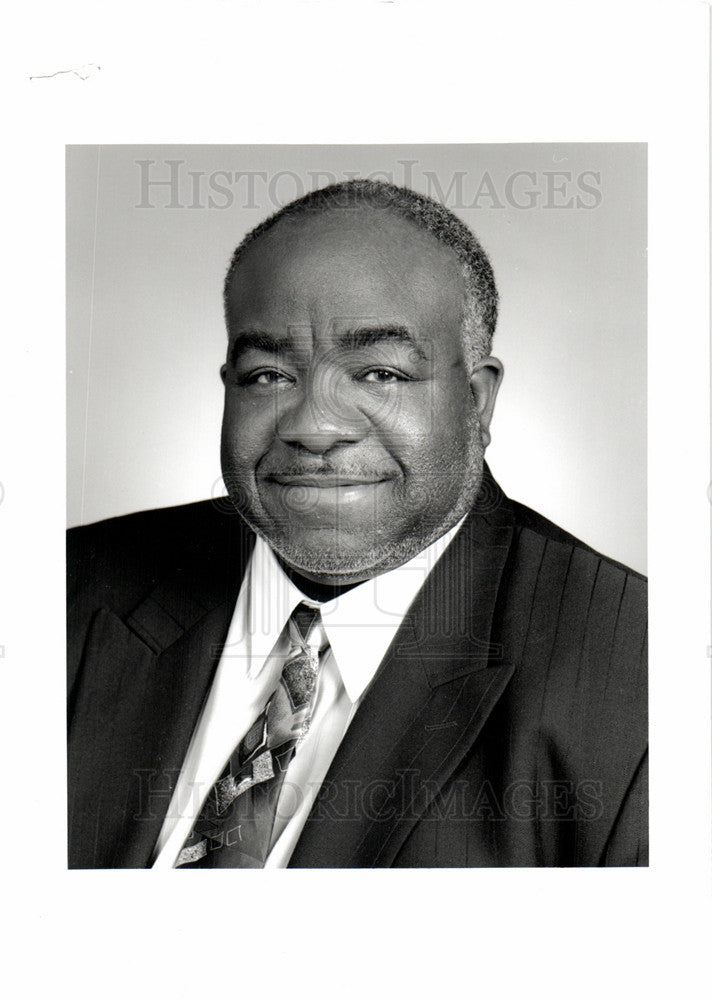 1996 Press Photo Curtis Ivery president Wayne college - Historic Images