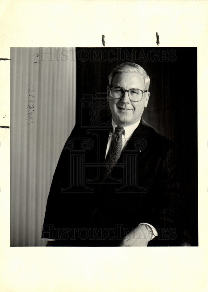 1993 Press Photo Vern G. Istock NBD Bancorp chairman - Historic Images