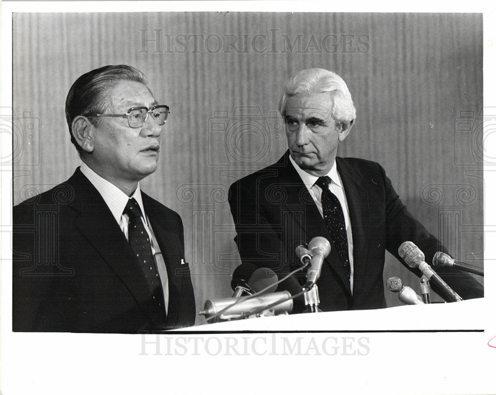 1980 Press Photo Takashi Ishihara president Nissan - Historic Images