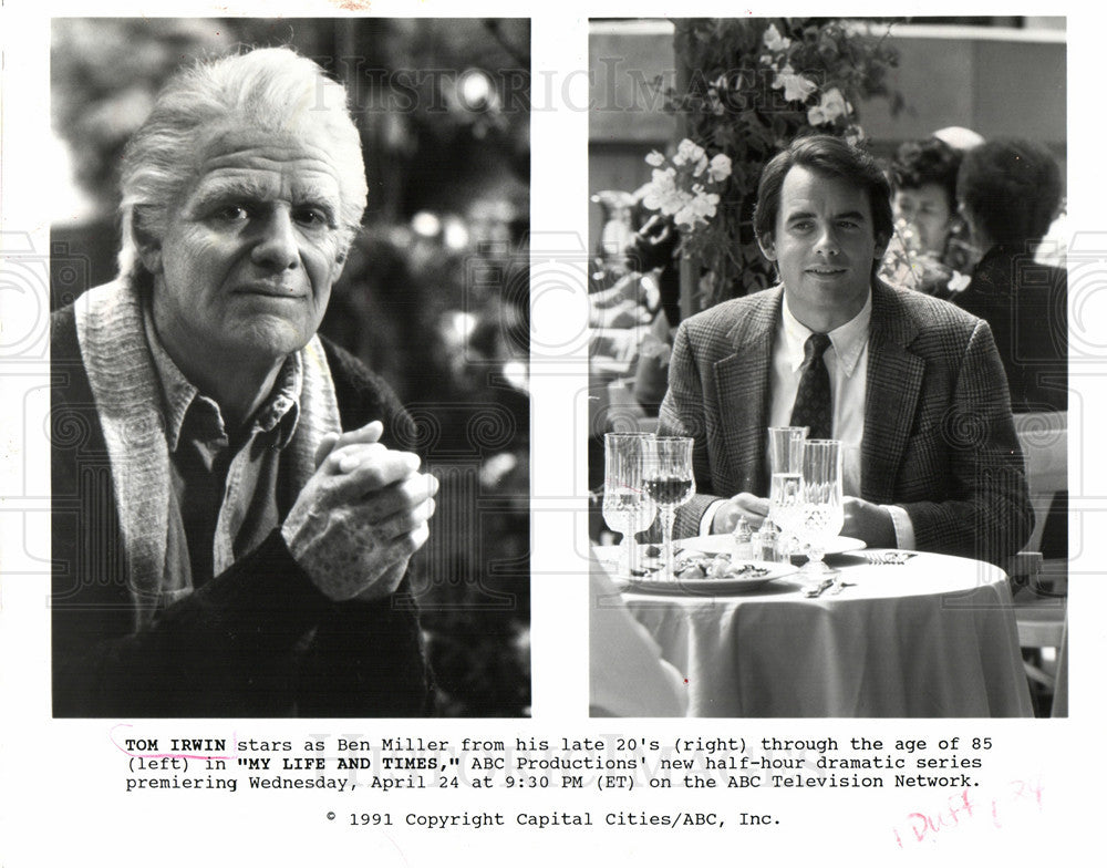 1991 Press Photo Tom Irwin American actor - Historic Images