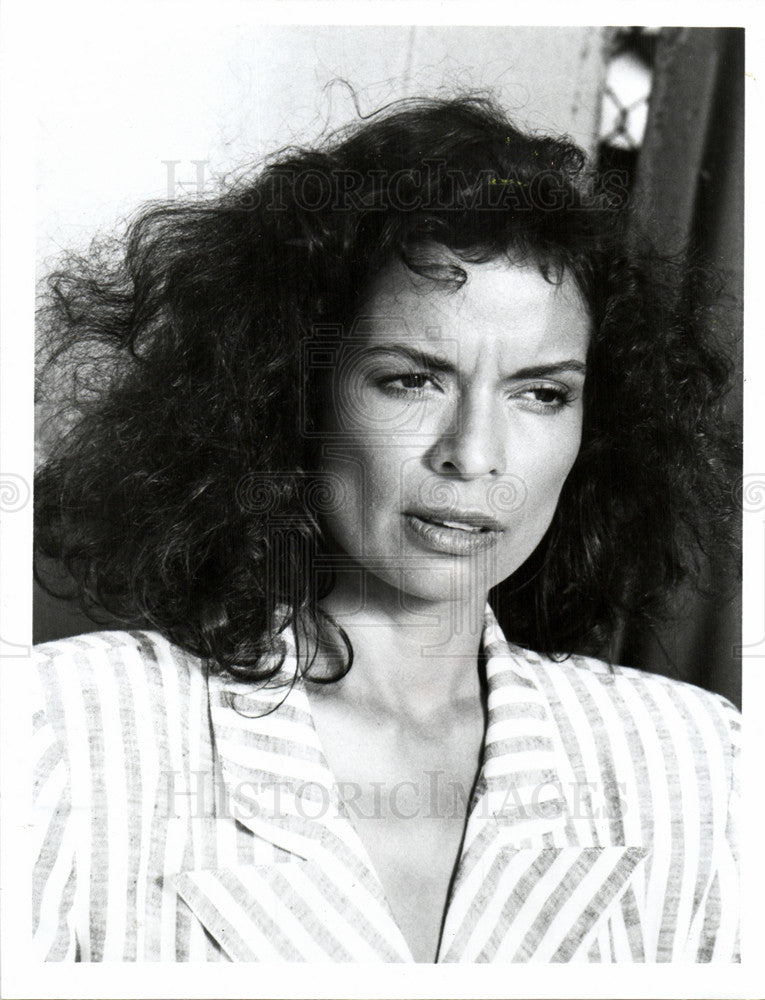 1985 Press Photo Bianca Mick Jagger Street Hawk TV show - Historic Images