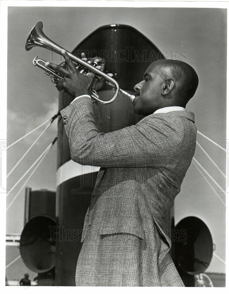 1985 Press Photo Ron Johnson trumpeteer - Historic Images