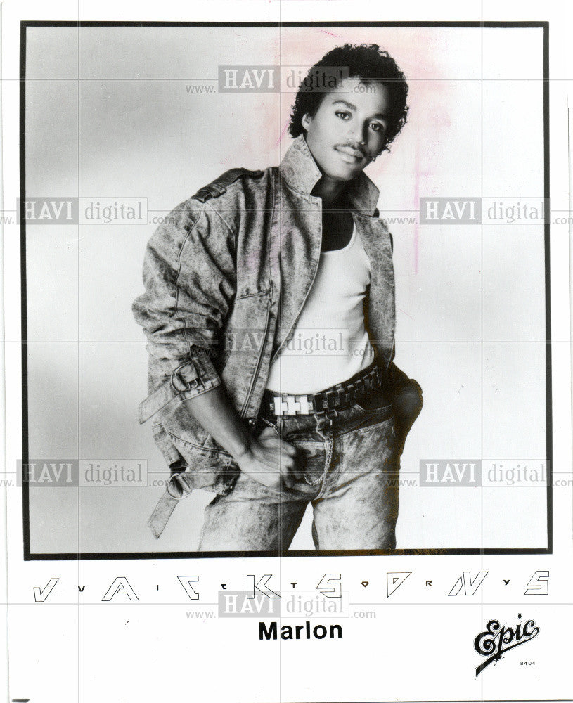 1984 Press Photo Marlon Jackson Singer Dancer - Historic Images